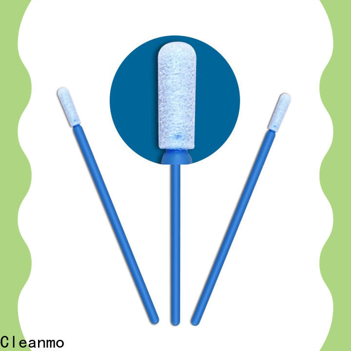 Cleanmo precision tip head foam cleaning swabs manufacturer for excess materials cleaning