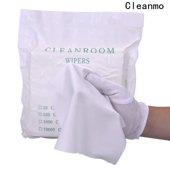 Cleanmo superior dimensional stability microfiber wipe supplier for medical device products