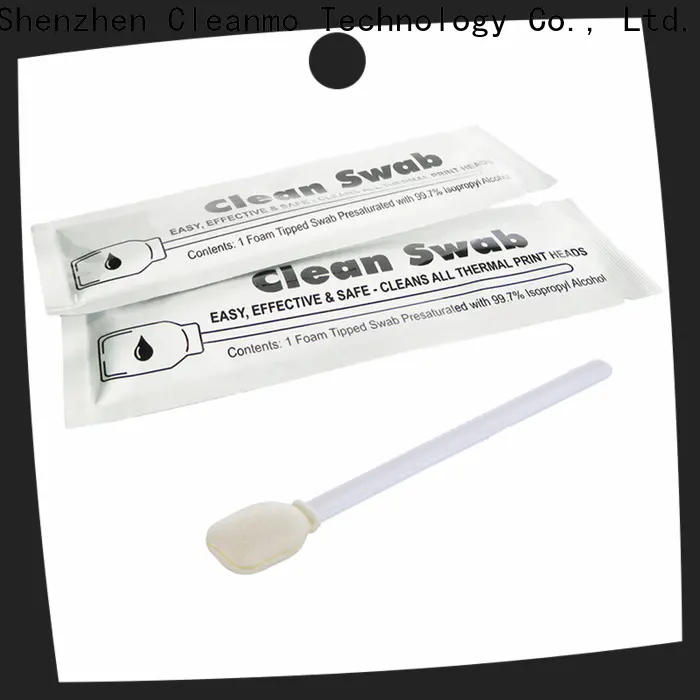 Cleanmo Bulk purchase best solvent printer cleaning swabs wholesale for ID Card Printers