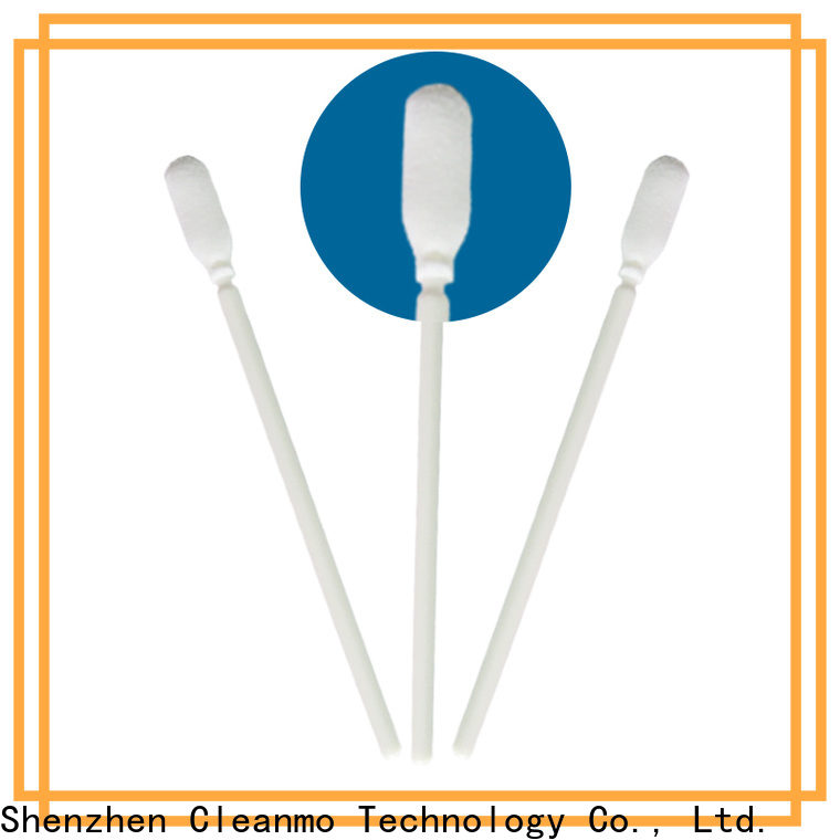 Cleanmo ESD-safe Polypropylene handle cotton stick manufacturer for excess materials cleaning