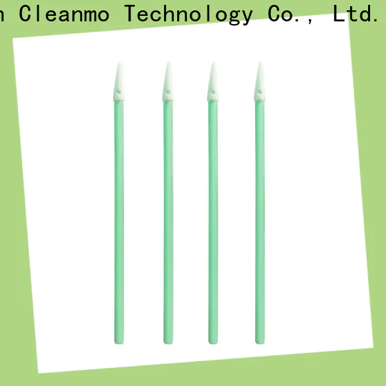 Cleanmo double-layer knitted polyester clean room cotton swabs wholesale for general purpose cleaning