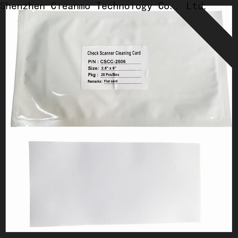 effective check reader cleaning cards wholesale for Canon CR-55 Check Scanner