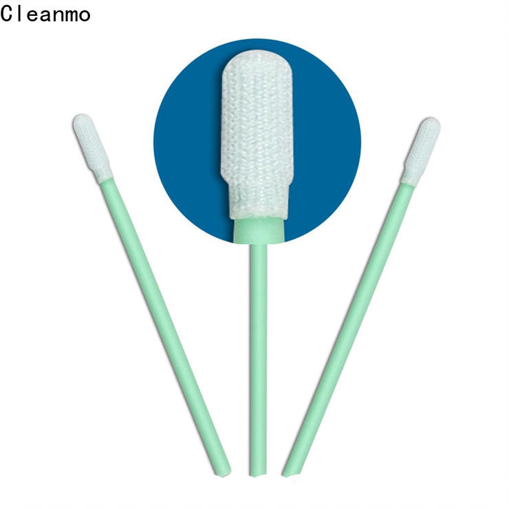 Cleanmo excellent chemical resistance polyester tipped swabs supplier for microscopes