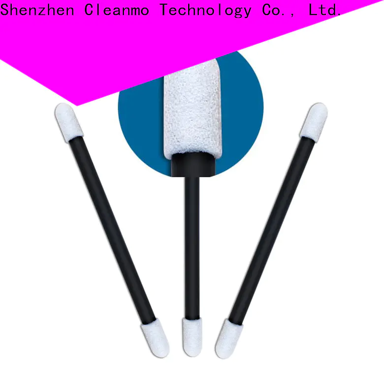 Cleanmo extra large cotton swabs ESD-safe Polypropylene handle factory price for excess materials cleaning