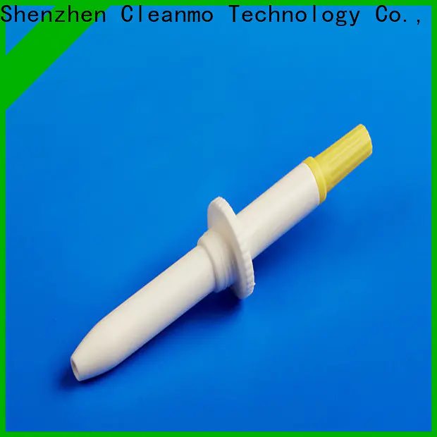 Cleanmo frosted tail of swab handle flocked nylon swab supplier for cytology testing