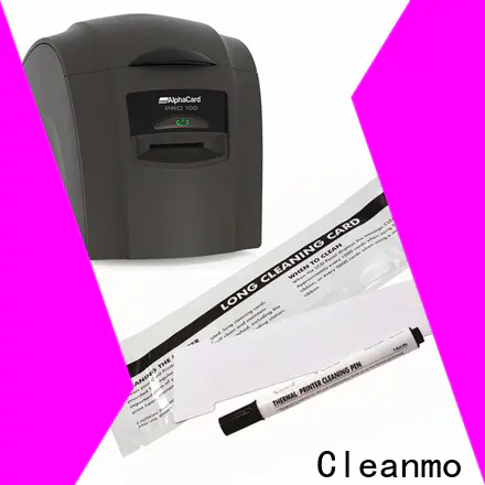 Cleanmo Non Woven AlphaCard Short T Cleaning Cards factory for AlphaCard PRO 100 Printer