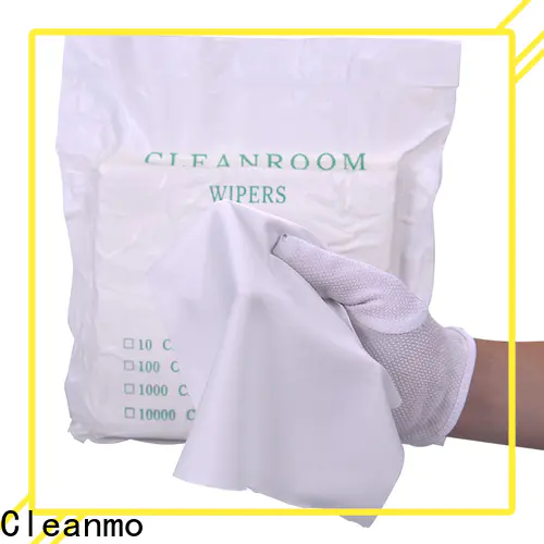 Cleanmo durable disposable microfiber wipes supplier for chamber cleaning