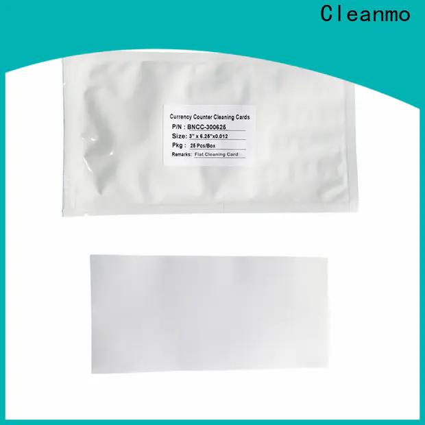 Cleanmo Scrubbing ncr cleaning cards factory price for Currency Counter
