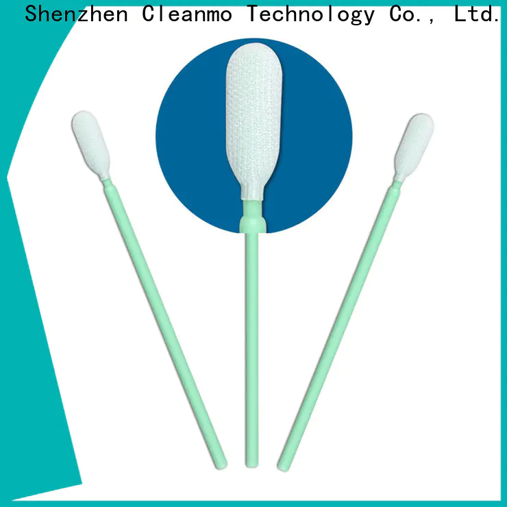 Cleanmo high quality polyester cleanroom swabs factory for optical sensors