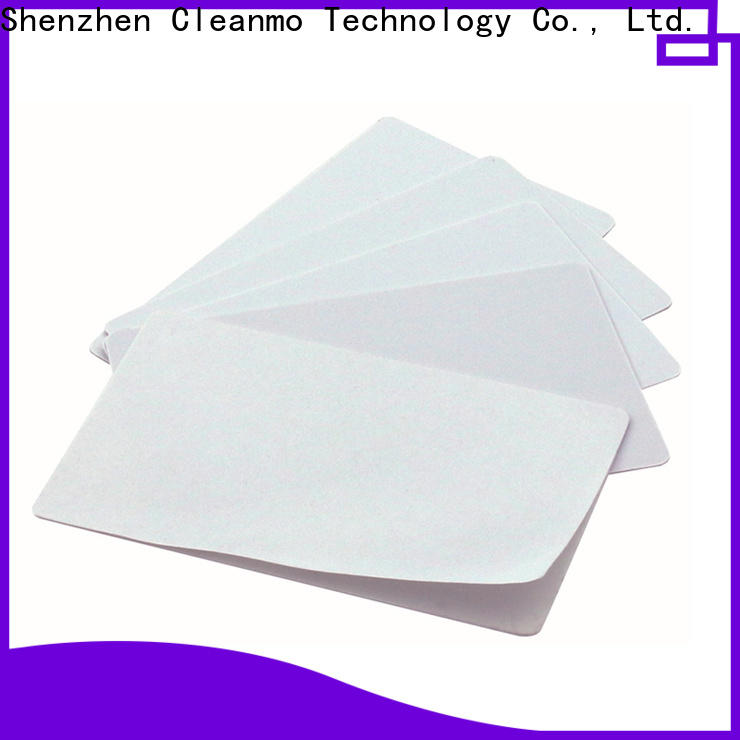 Cleanmo Aluminum Foil Evolis Cleaning cards supplier for Evolis printer