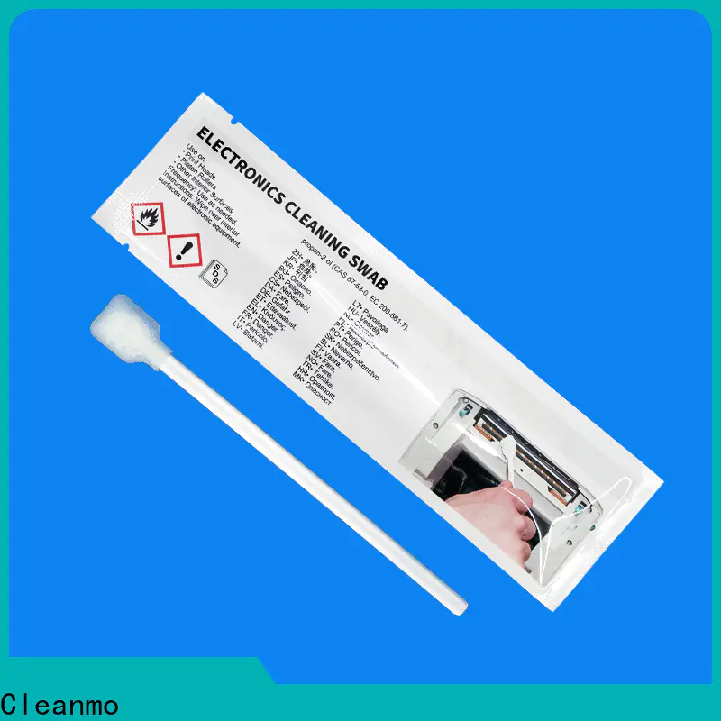 Cleanmo Bulk buy custom print head cleaning swabs supplier for ATM/POS Terminals
