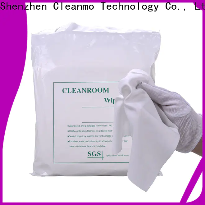 Cleanmo Bulk purchase high quality polyester wipes 9x9 manufacturer for chamber cleaning