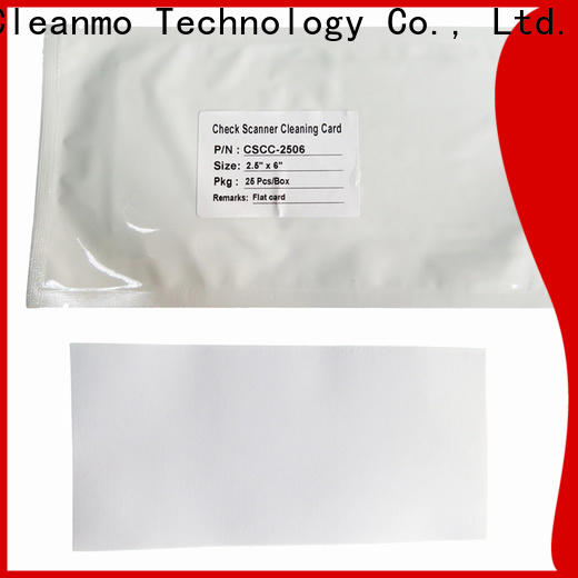 effective digital check cleaning cards pvc factory for scanner cleaning