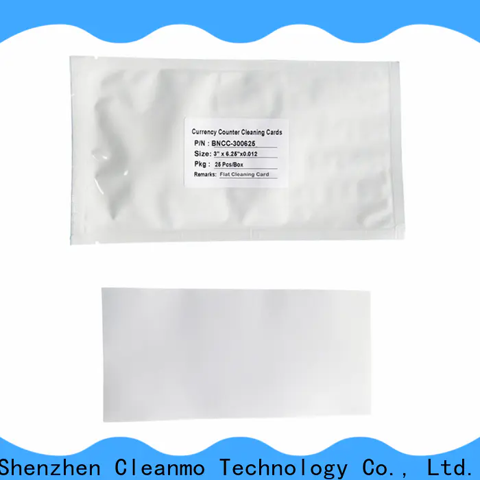 Cleanmo Spring Loaded Features credit card machine cleaning cards wholesale for Counting Equipment