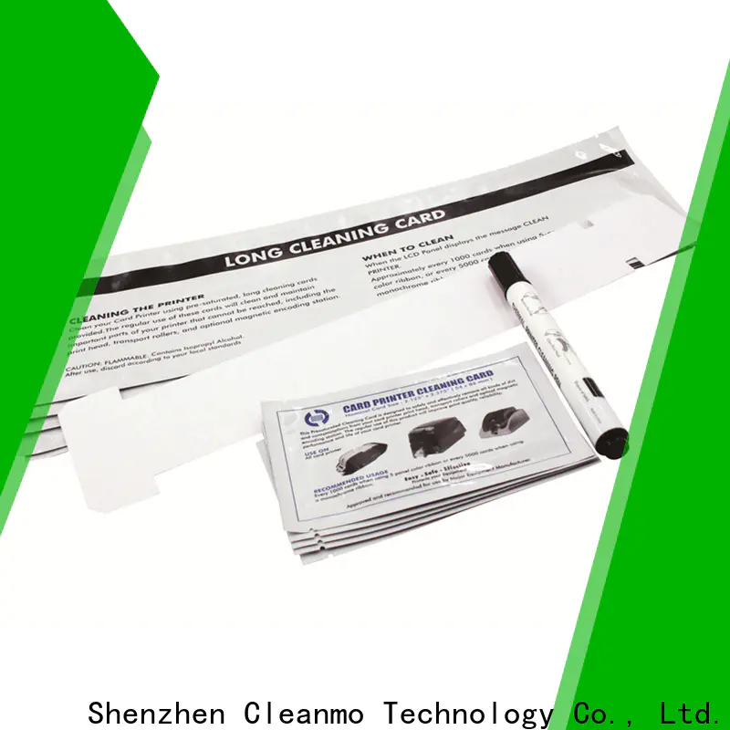 Cleanmo Non Woven CR80 Cleaning Cards manufacturer for J430i Printers