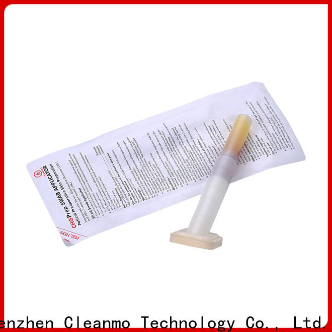 Custom surgical CHG applicator long plastic handle with 2% chlorhexidine gluconate factory for biopsies