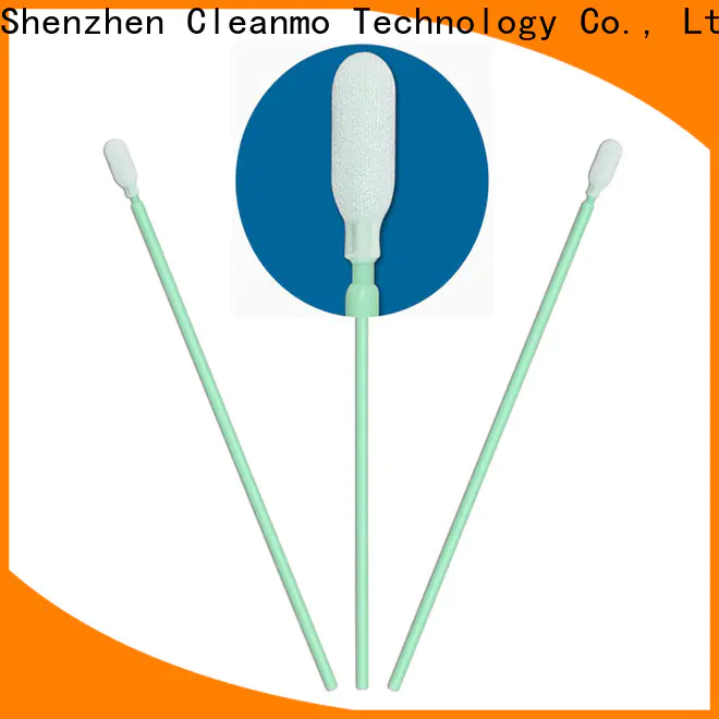 compatible Cleanroom polyester swab excellent chemical resistance supplier for optical sensors