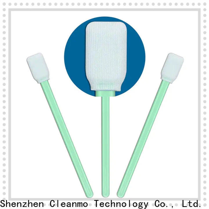 Cleanmo flexible paddle knitted polyester swabs supplier for microscopes
