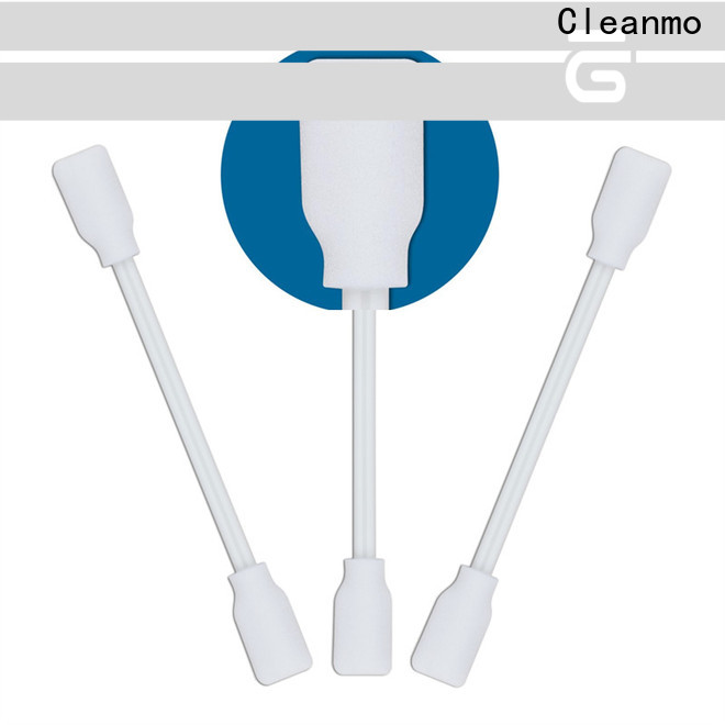 Cleanmo precision tip head lint free sponge swab supplier for general purpose cleaning