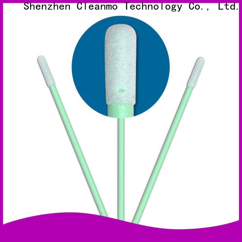 Cleanmo ESD-safe Polypropylene handle wooden swabs factory price for Micro-mechanical cleaning