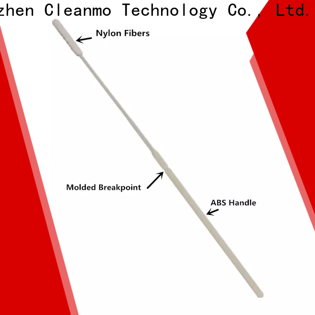 Cleanmo frosted tail of swab handle flocked swab manufacturer for hospital