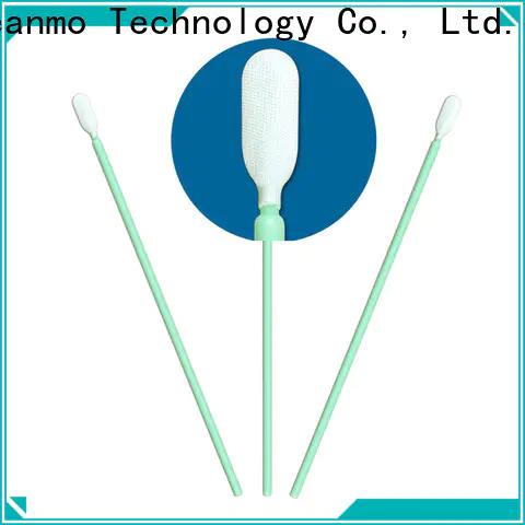 Cleanmo Polypropylene handle cleanroom q tips wholesale for excess materials cleaning