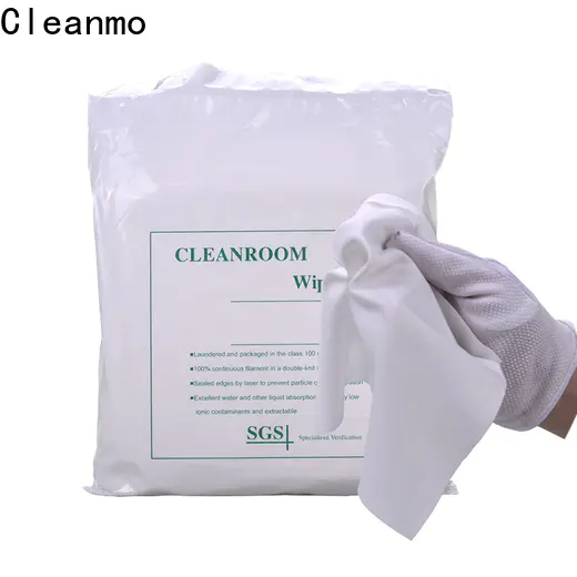Cleanmo Bulk buy best polyester wipes wholesale for Stainless Steel Surface