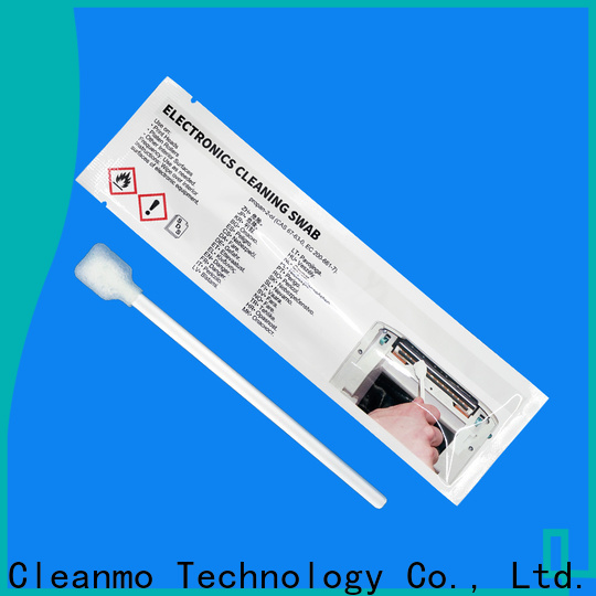 Cleanmo Non abrasive cleaning swabs for printers manufacturer for ID Card Printers