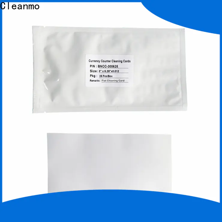 Cleanmo Scrubbing currency counter cleaning card factory price for Counting Equipment