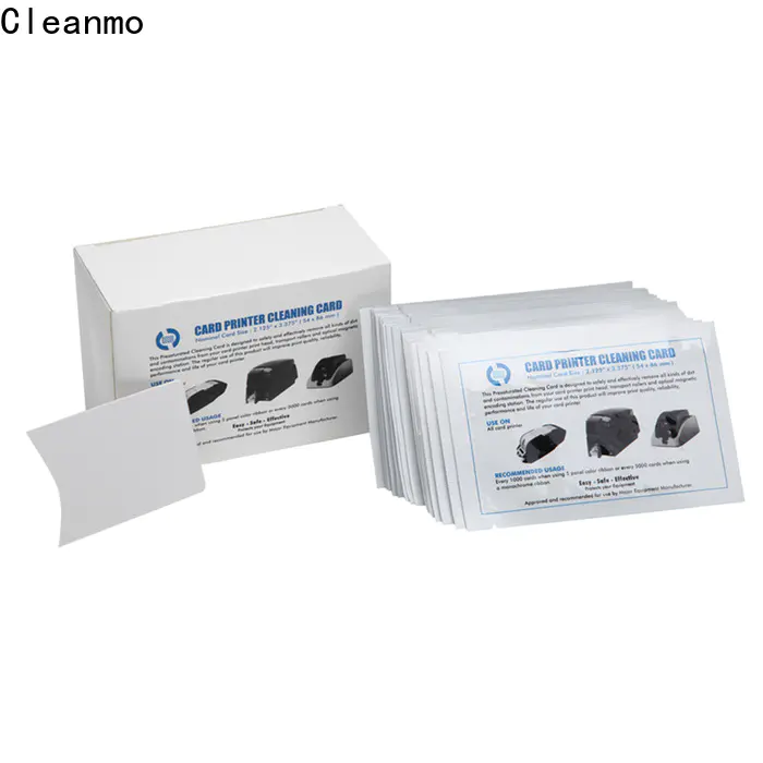 Cleanmo Wholesale custom electronic card cleaner factory price for ID Card Printers