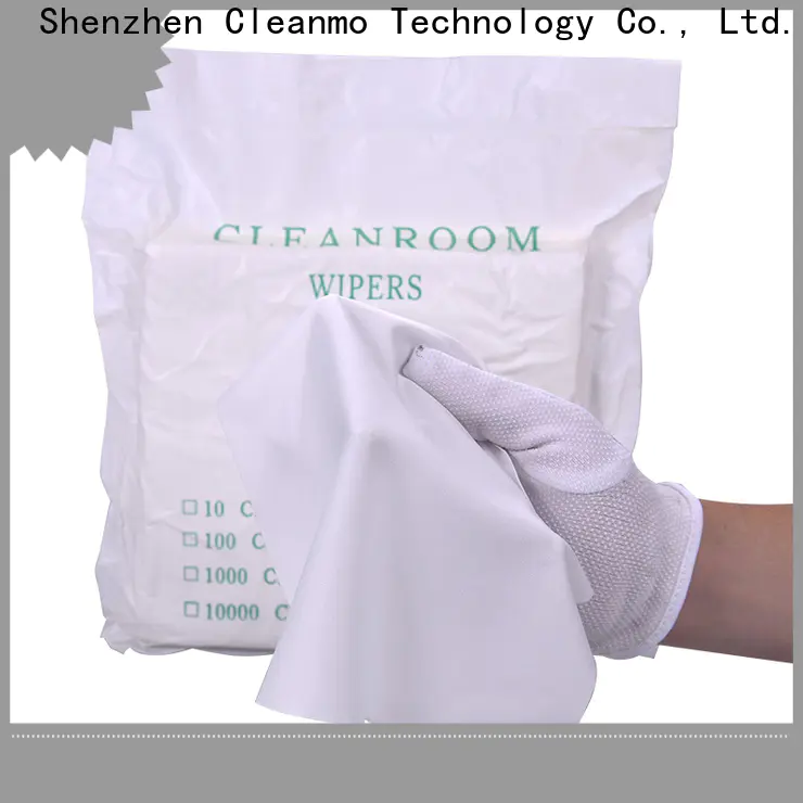 Cleanmo smooth microfiber lens wipes wholesale for stainless steel surface cleaning