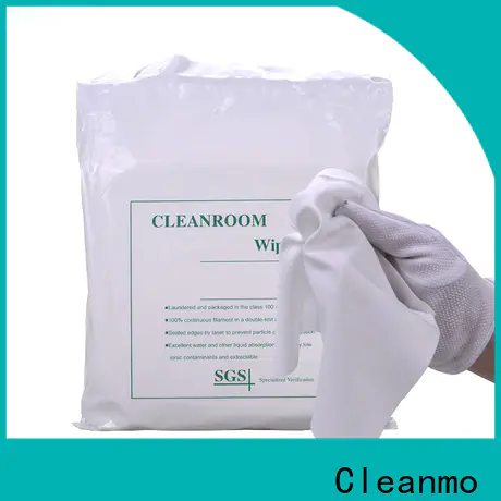 Cleanmo Bulk purchase best cleanroom polyester wiper wholesale for chamber cleaning