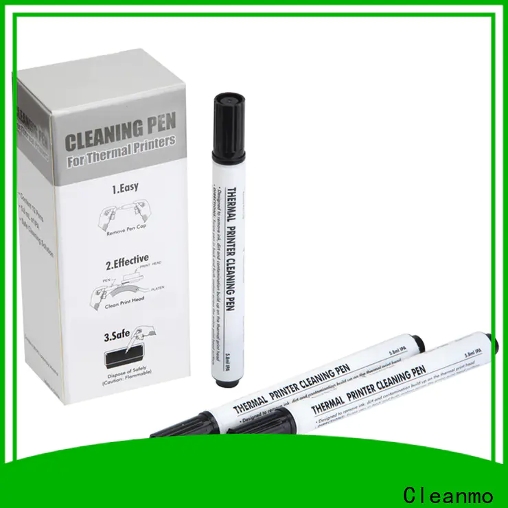 Cleanmo white thermal printhead cleaning pen supplier for Re-transfer Printer Head