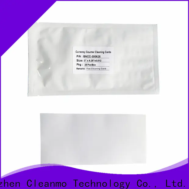 Cleanmo effective electronic lock cleaning cards factory price for Currency Counter