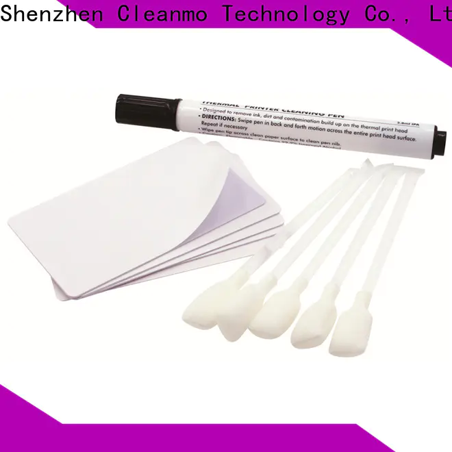 Cleanmo blending spunlace printer cleaning kit factory price for ID card printers