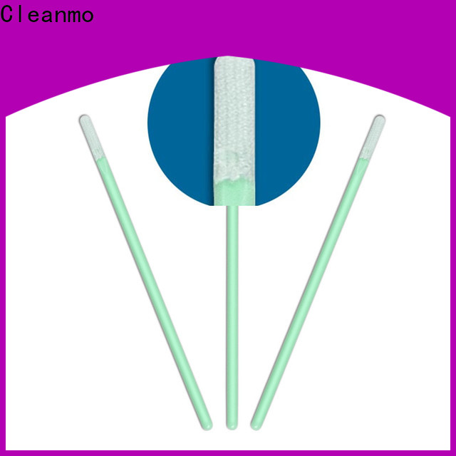 Cleanmo excellent chemical resistance Disposable Microfiber Swabs manufacturer for Micro-mechanical cleaning