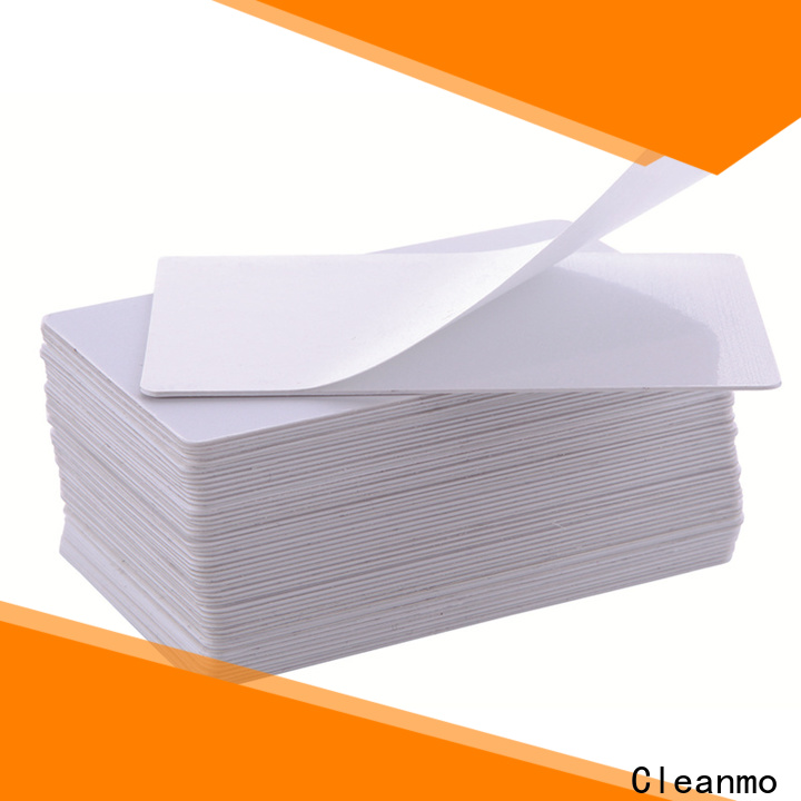 Cleanmo high quality Evolis Cleaning cards manufacturer for Evolis printer
