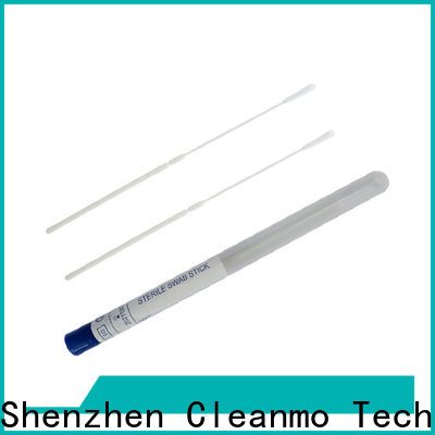 Cleanmo frosted tail of swab handle flocked nylon swab manufacturer for cytology testing