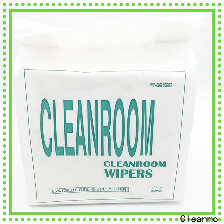 smooth Cleanroom Lint Free microfiber Wipes chemical compatibility supplier for medical device products