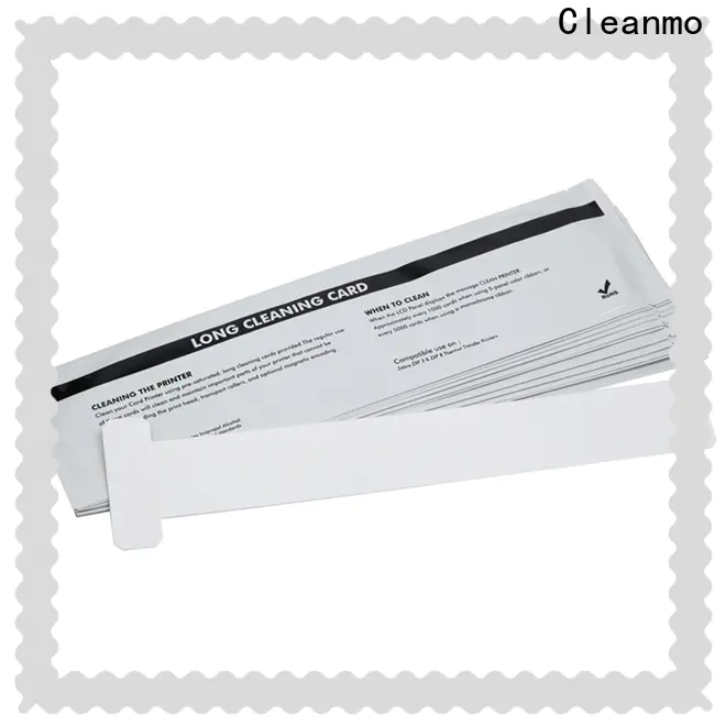 Cleanmo Bulk buy best zebra printer cleaning cards manufacturer for ID card printers