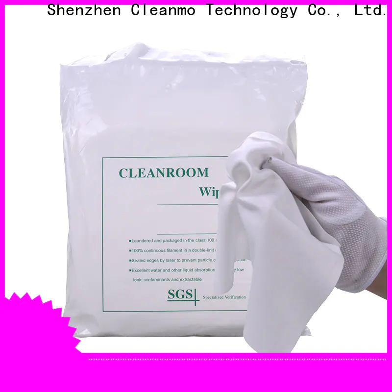 Cleanmo Bulk buy high quality polyester wipes 9x9 manufacturer for medical device products