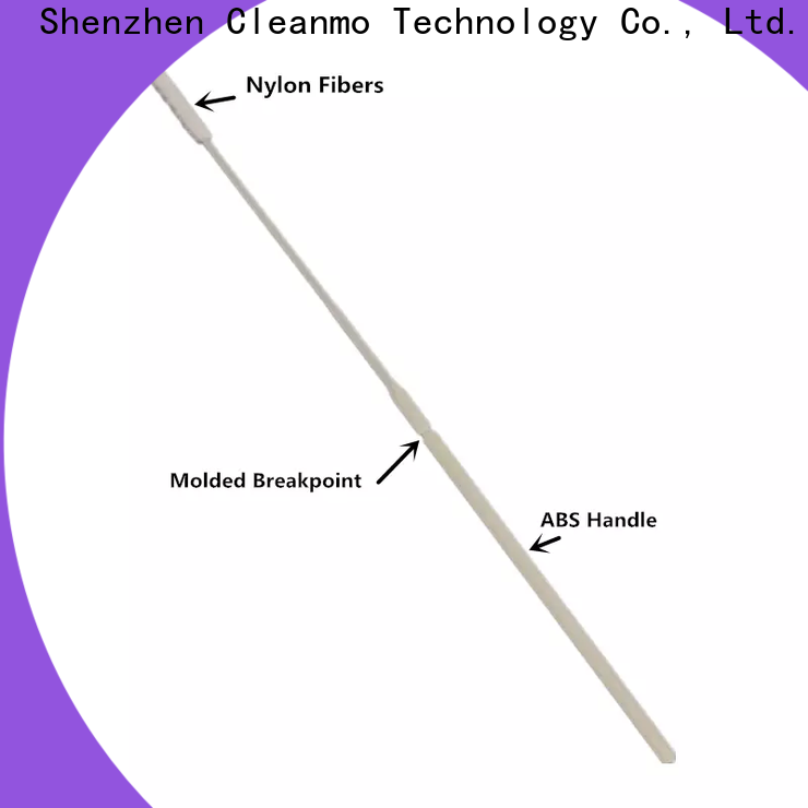 Cleanmo ABS handle nylon flocked swab manufacturer for cytology testing