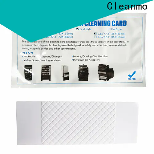 Cleanmo Bulk buy ODM dollar bill validator cleaning card factory for dollar bill readers