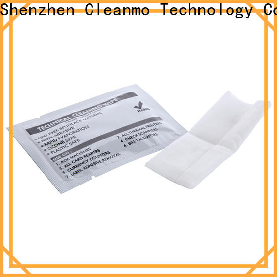 Cleanmo OEM best printhead cleaning wipes wholesale for Check Scanners