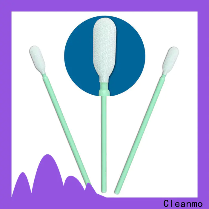 Cleanmo flexible paddle sterile polyester swabs manufacturer for general purpose cleaning