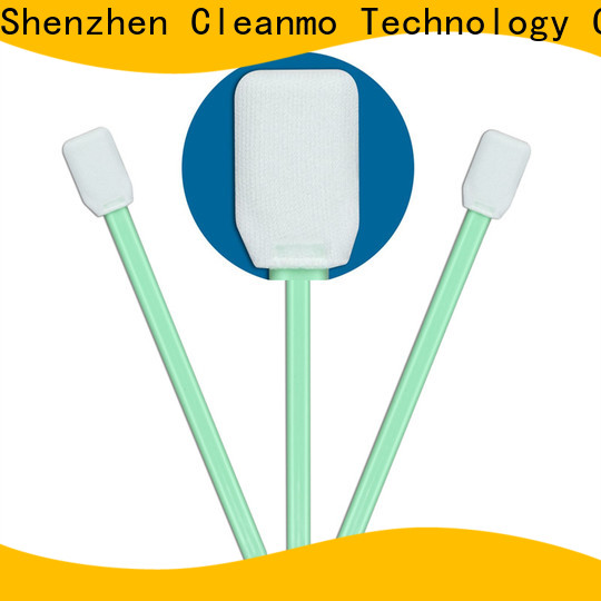 Cleanmo Polypropylene handle Disposable Microfiber Swabs factory price for general purpose cleaning
