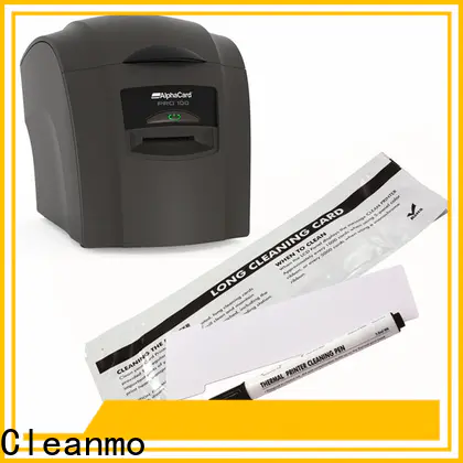 Cleanmo Custom high quality AlphaCard long T Cleaning Cards factory for AlphaCard PRO 100 Printer