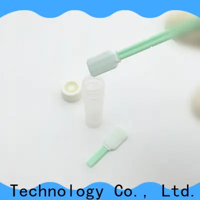 Cleanmo Polypropylene handle sterile Polyester swab manufacturer for test residues of previously manufactured products