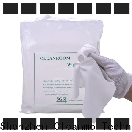 Wholesale OEM polyester wipes non-abrasive texture wholesale for chamber cleaning
