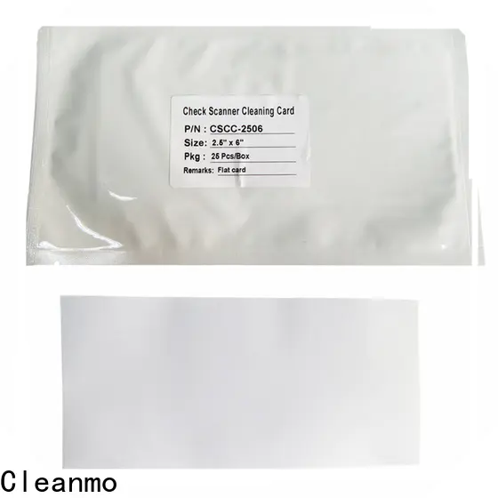 high quality check reader cleaning cards factory for Canon CR-55 Check Scanner